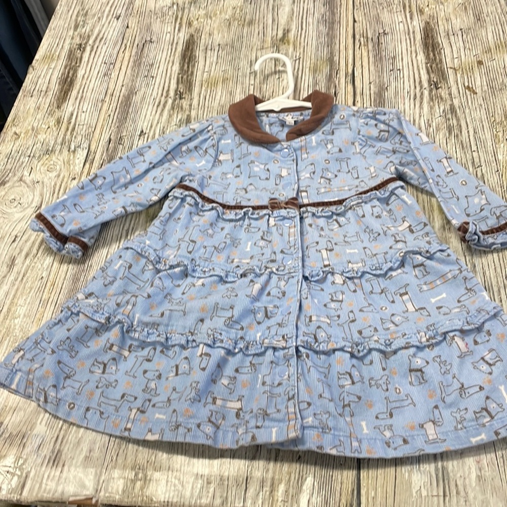 Le top blue puppy dog dress